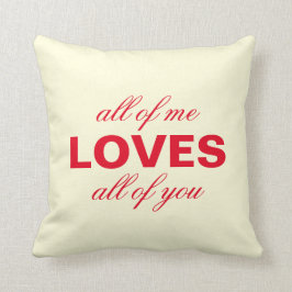 Cojín Decorativo Crema personalizada "A todos los que los amo"