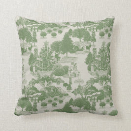 Cojín Decorativo Crema verde Navidades Winter Wonderland