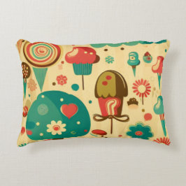 Cojín Decorativo Cremas de hielo cutáneo retro