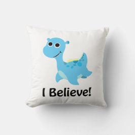Cojín Decorativo ¡Creo! Cute Blue Nessie