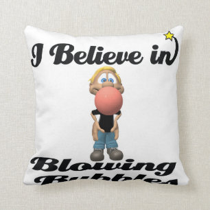 Cojín Decorativo creo en las burbujas de chicle