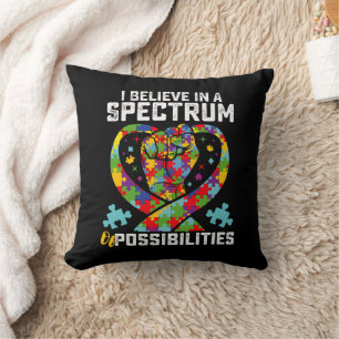 Cojín Decorativo Creo En Un Espectro De Posibilidades Autismo