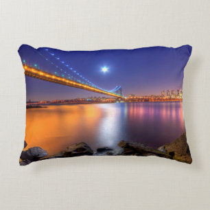 Cojín Decorativo Crepúsculo, George Washington BridgePalisades, NJ