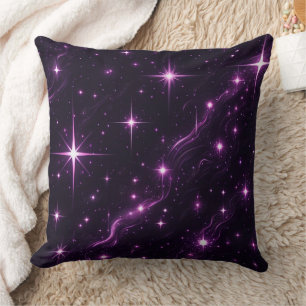 Cojín Decorativo Crepúsculo púrpura cósmico