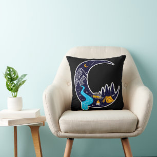 Cojín Decorativo Crescent Moon Adventure Camping