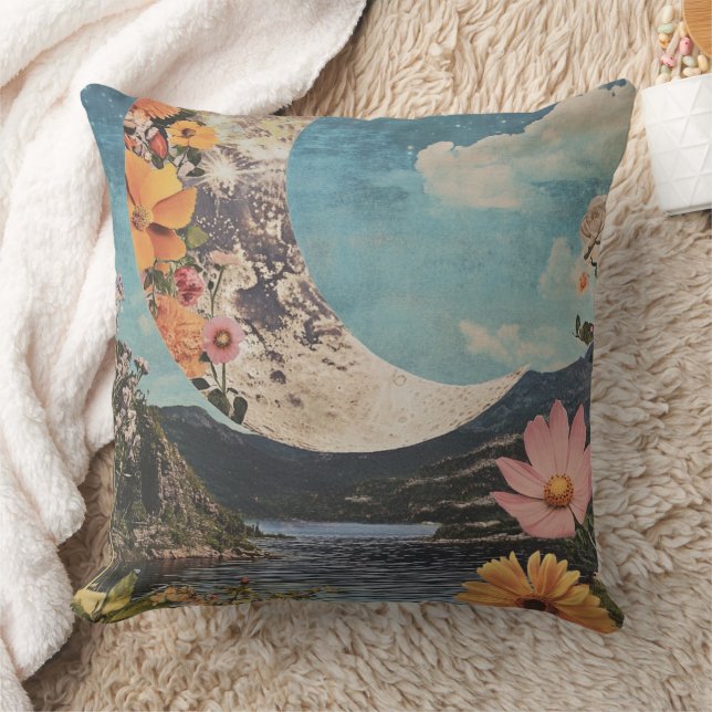 Cojín Decorativo Crescent Moon Over Serene Landscape (Manta)