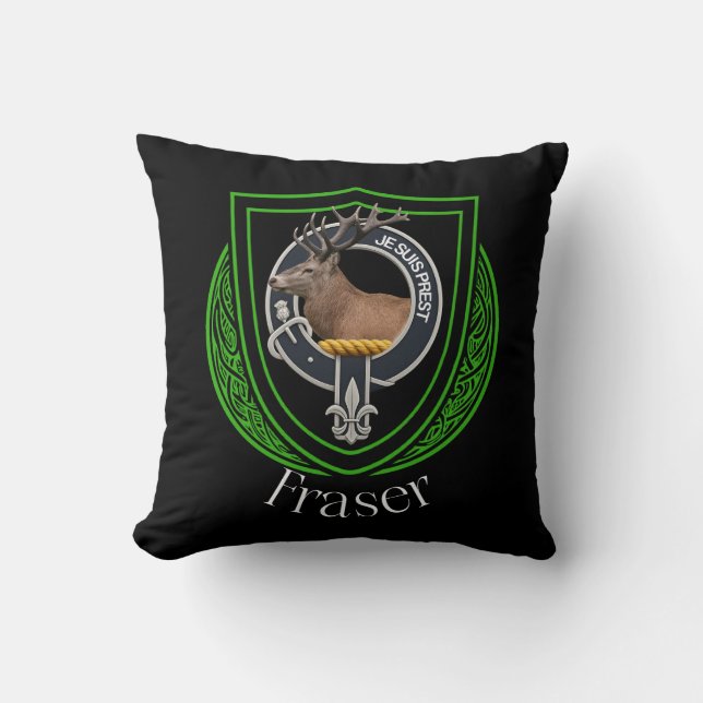 Cojín Decorativo Crest del clan escocés Fraser (Anverso)