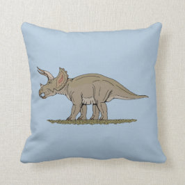 Cojín Decorativo Cretácicos triceratops de dinosaurio