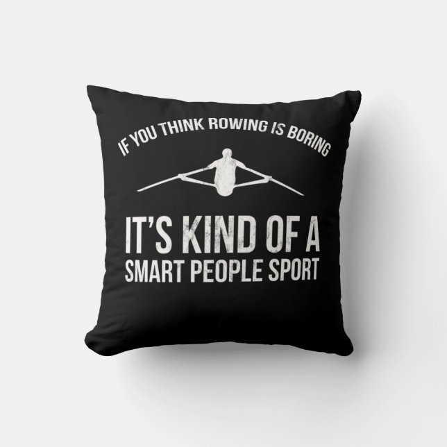 Cojín Decorativo Crew Rowing Rowing Smart People Sport Gift (Anverso)