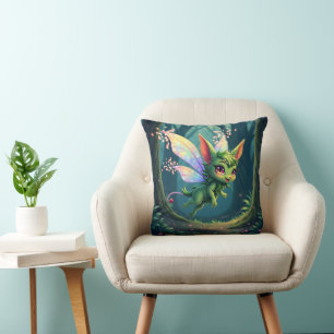 Cojín Decorativo Criatura de Hada Encantada – Duende del Bosque Mág