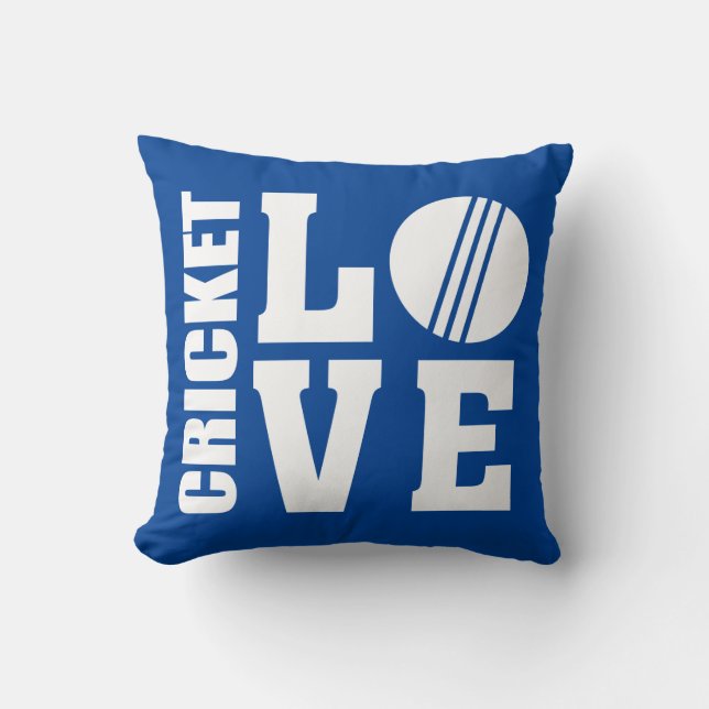 Cojín Decorativo Cricket Love Blue (Anverso)