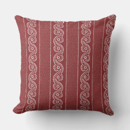 Cojín Decorativo Crimson French Country Stripe