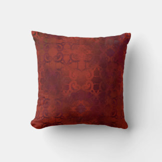 Cojín Decorativo Crimson Marrakech – Patrón Ornamental Rojo Intenso
