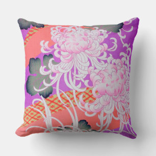 Cojín Decorativo Crisantemo, diseño japonés