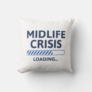 Cojín Decorativo Crisis de la mediana edad cargando