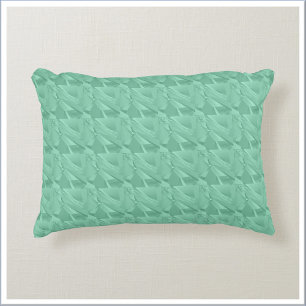 Cojín Decorativo Cristal Marino Azul Verde Abstracto