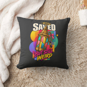 Cojín Decorativo Cristianismo Salvado Pero Todavía Extraño Humor de
