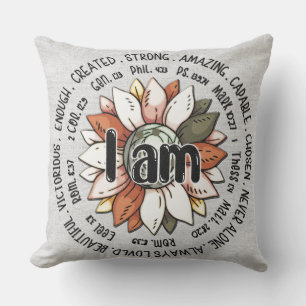 Cojín Decorativo Cristiano inspirador dice