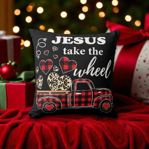 Cojín Decorativo Cristiano - Jesús Toma el Volante - Navidad