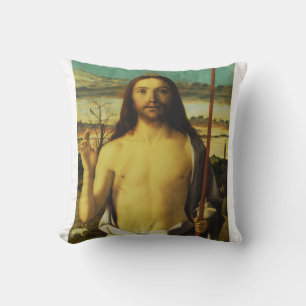 Cojín Decorativo Cristo bendiciendo por Giovanni Bellini