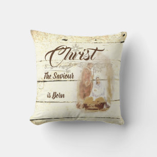 Cojín Decorativo Cristo el Salvador ha nacido 