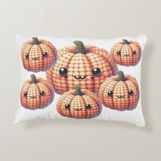 Cojín Decorativo Crochet Cute Pumpkin (Reverso)