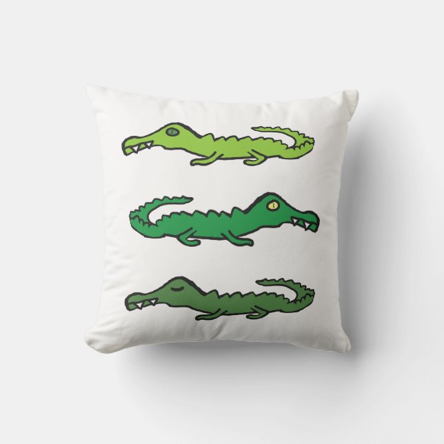 Cojín Decorativo Crocodiles and Alligators (Anverso)