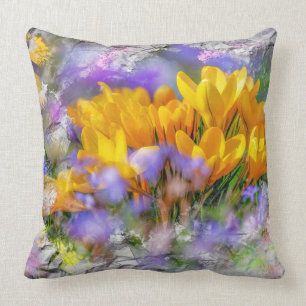 Cojín Decorativo Crocus amarillo