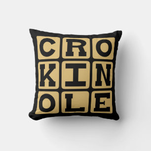 Cojín Decorativo Crokinole, Juego de mesa