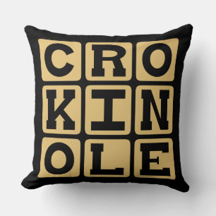 Cojín Decorativo Crokinole, Juego de mesa