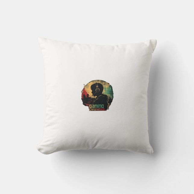 Cojín Decorativo Crónicas de juegos (Anverso)