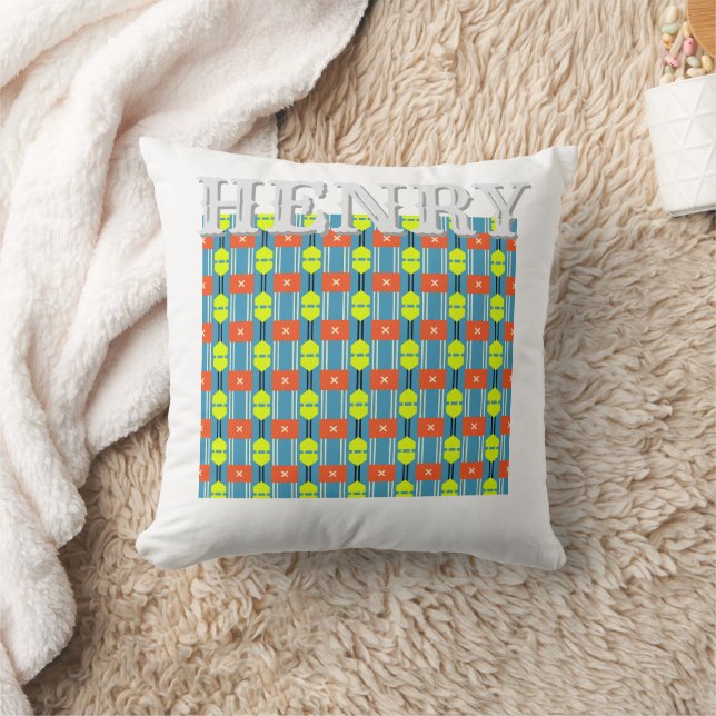 Cojín Decorativo Cross Button Personalized Throw Pillow (Manta)