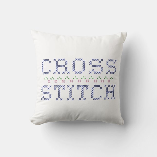 Cojín decorativo Cross Stitch (Anverso)