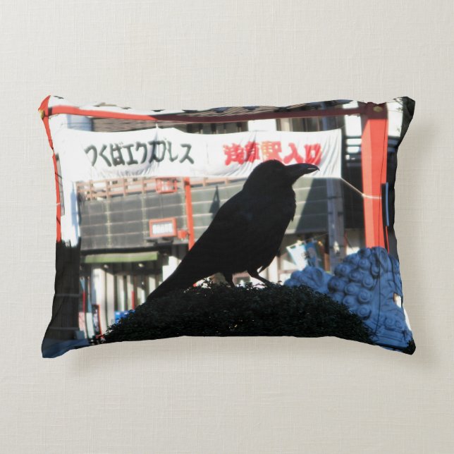 Cojín Decorativo Crow japonés (Anverso)