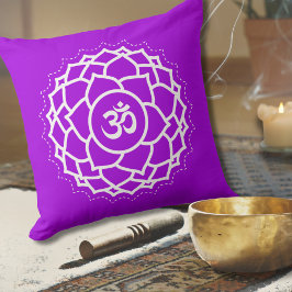 Cojín Decorativo Crown Chakra | Sahasrara | Morado | Medición