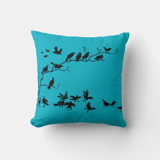 Cojín Decorativo Crows (Anverso)