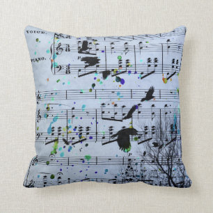 Cojín Decorativo Crows Find Music
