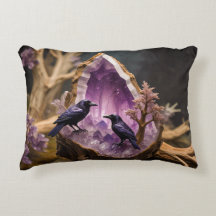 Crows Ravens Amethyst Crystal Fantasy