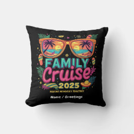 Cojín Decorativo Cruceros familiares 2025 Reuniendo Recuerdos