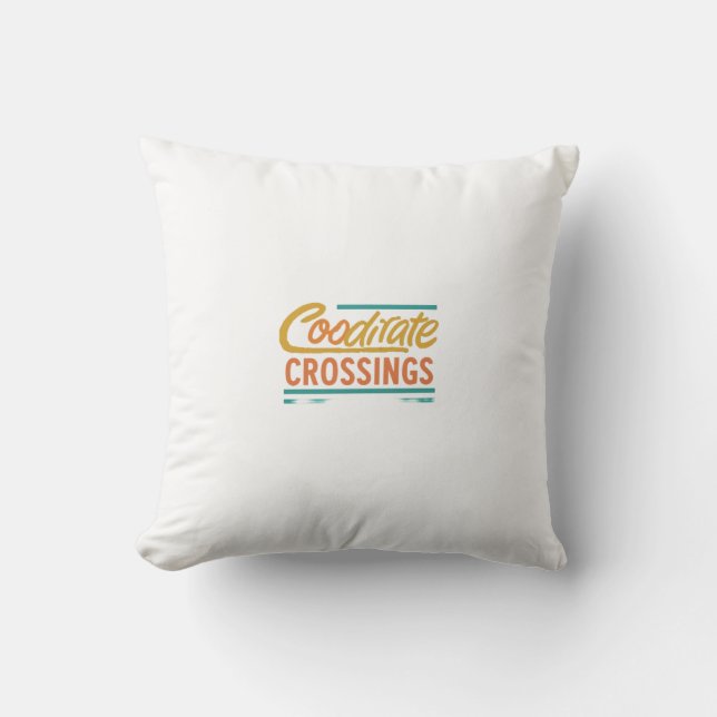 Cojín Decorativo Cruces de coordenadas (Anverso)