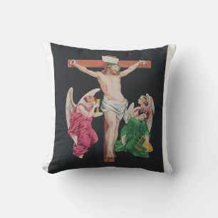 Cojín Decorativo Crucifixión medieval de Jesucristo
