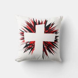 COJÍN DECORATIVO CRUZ DE LA ESTRELLA BLANCA