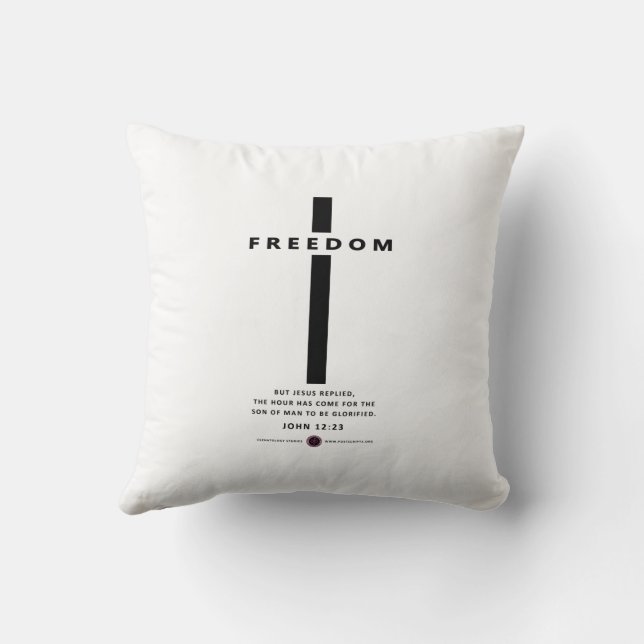 Cojín Decorativo Cruz de libertad (Reverso)