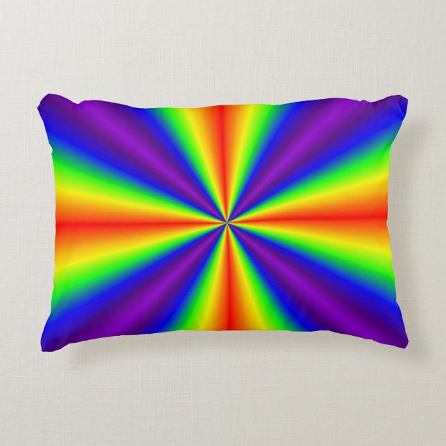 Cojín Decorativo Cruz del Arcoiris (Anverso)