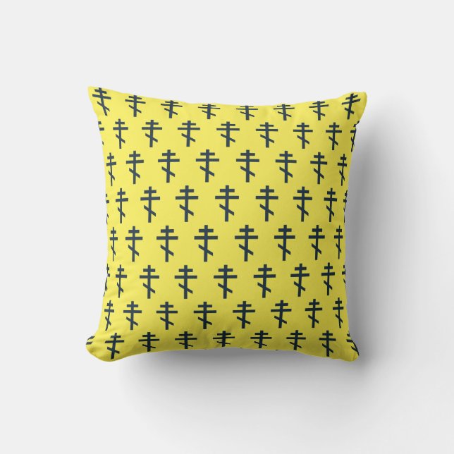 Cojín Decorativo cruz ortodoxa rusa (Anverso)