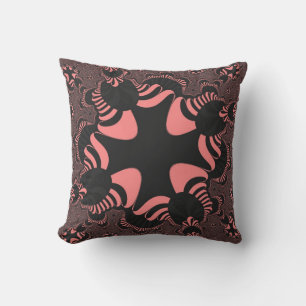 Cojín Decorativo Cruz rosa y gris