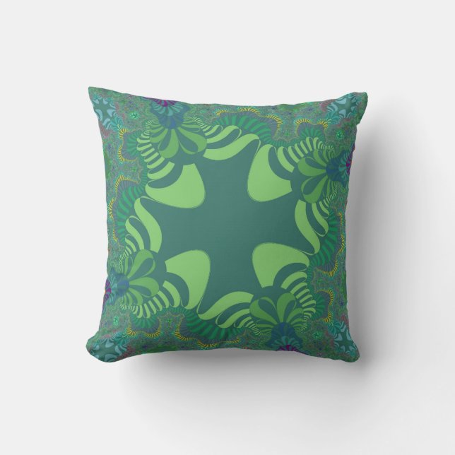 Cojín Decorativo Cruz Verde (Anverso)