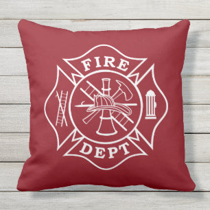 Cojín decorativo cruzado maltés para bomberos - 20