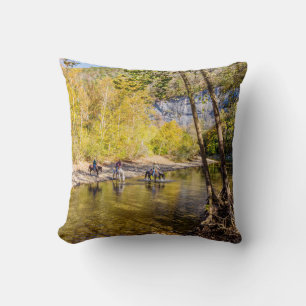 Cojín Decorativo Cruzando El Río Búfalo