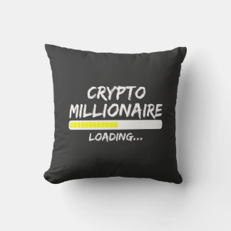 Cojín Decorativo Crypto Millionaire Cargando Bitcoin